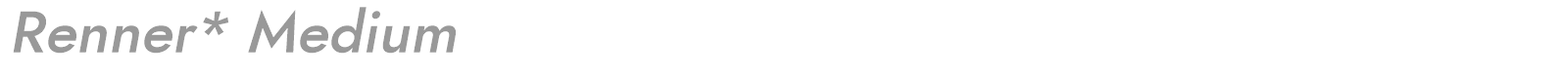 Renner* font preview